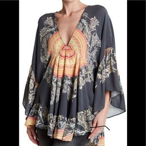 Free People Sunset Dreams Ruffle tunic